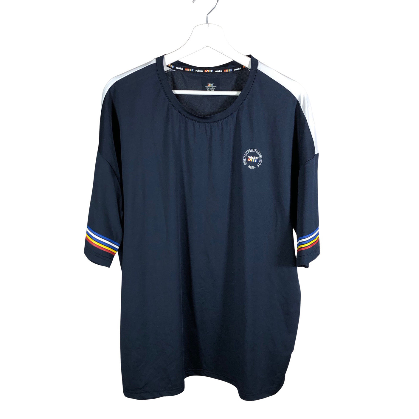 Unisex Rukka - Sports shirt, short sleeve, size XXXL - Blue (1)