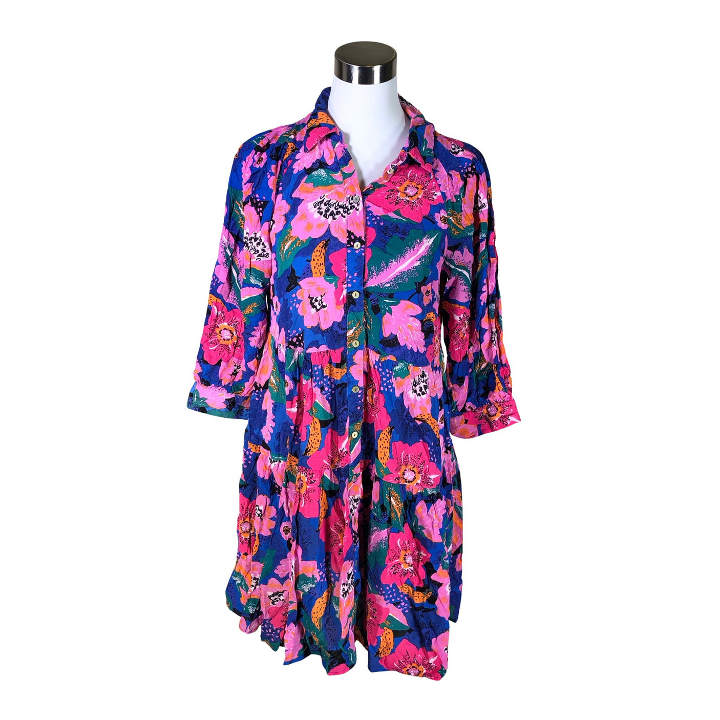 Unisex Y.A.S - Schiffon dress, size 38 - Pink (1)
