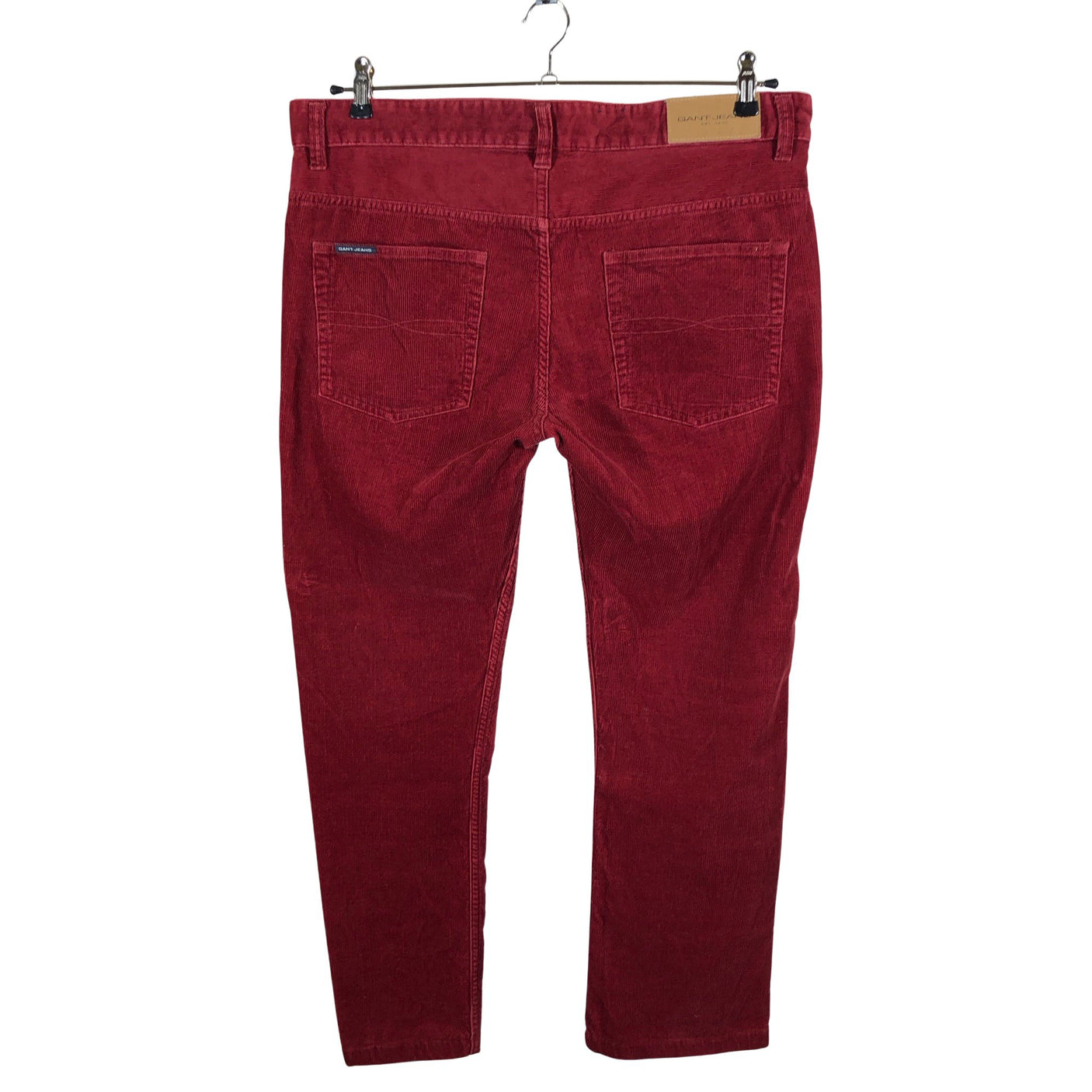 Unisex Gant - Velvet pants, size W34 - Wine red (2)