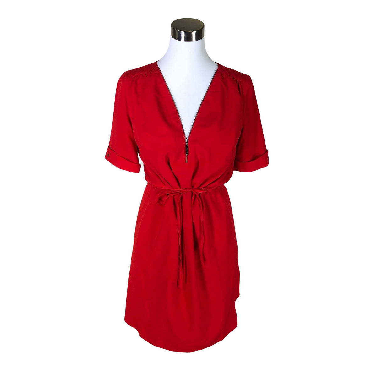 Unisex s.Oliver - Schiffon dress, size 36 - Red (1)