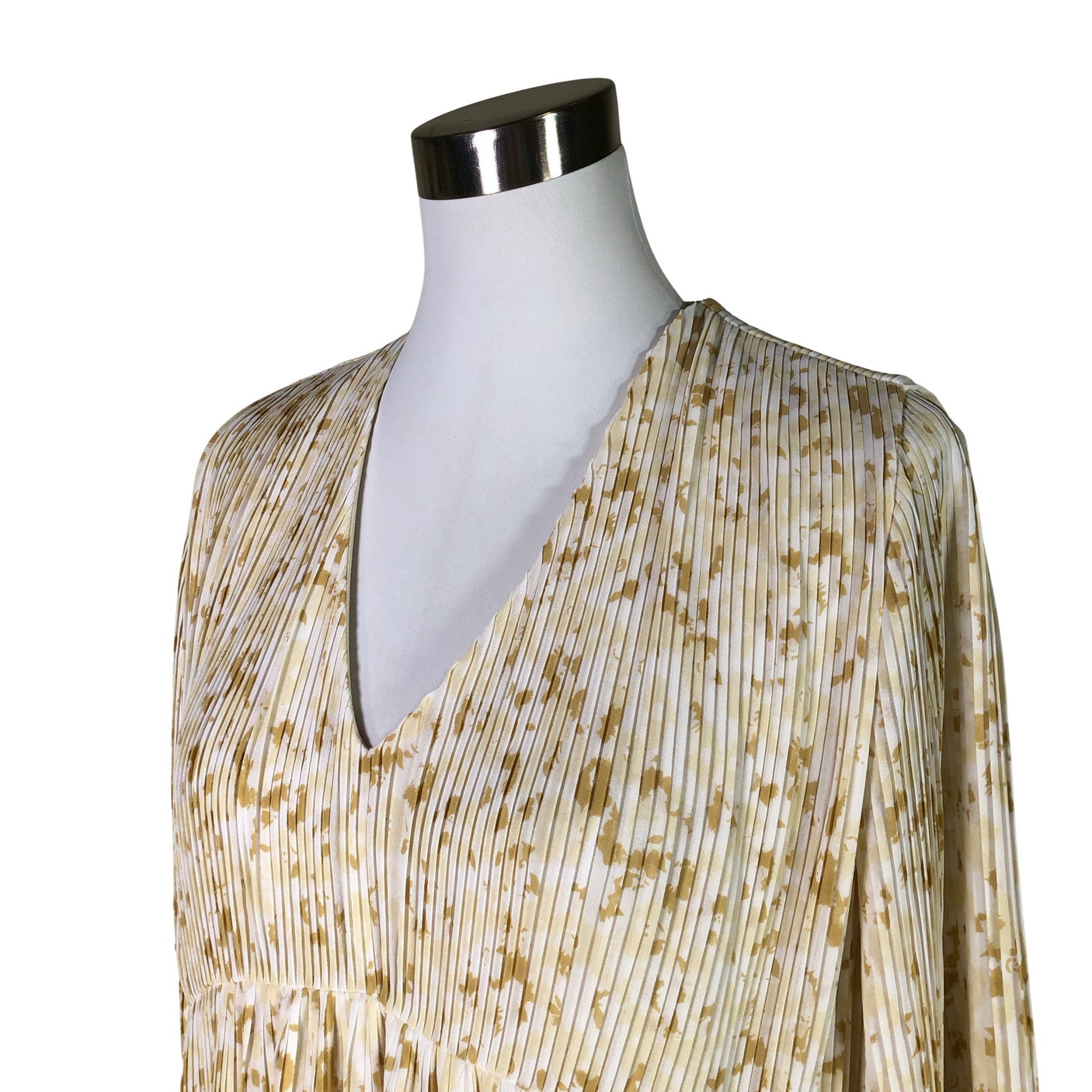 Unisex Samsoe&Samsoe - Schiffon dress, size 34 - Beige (3)