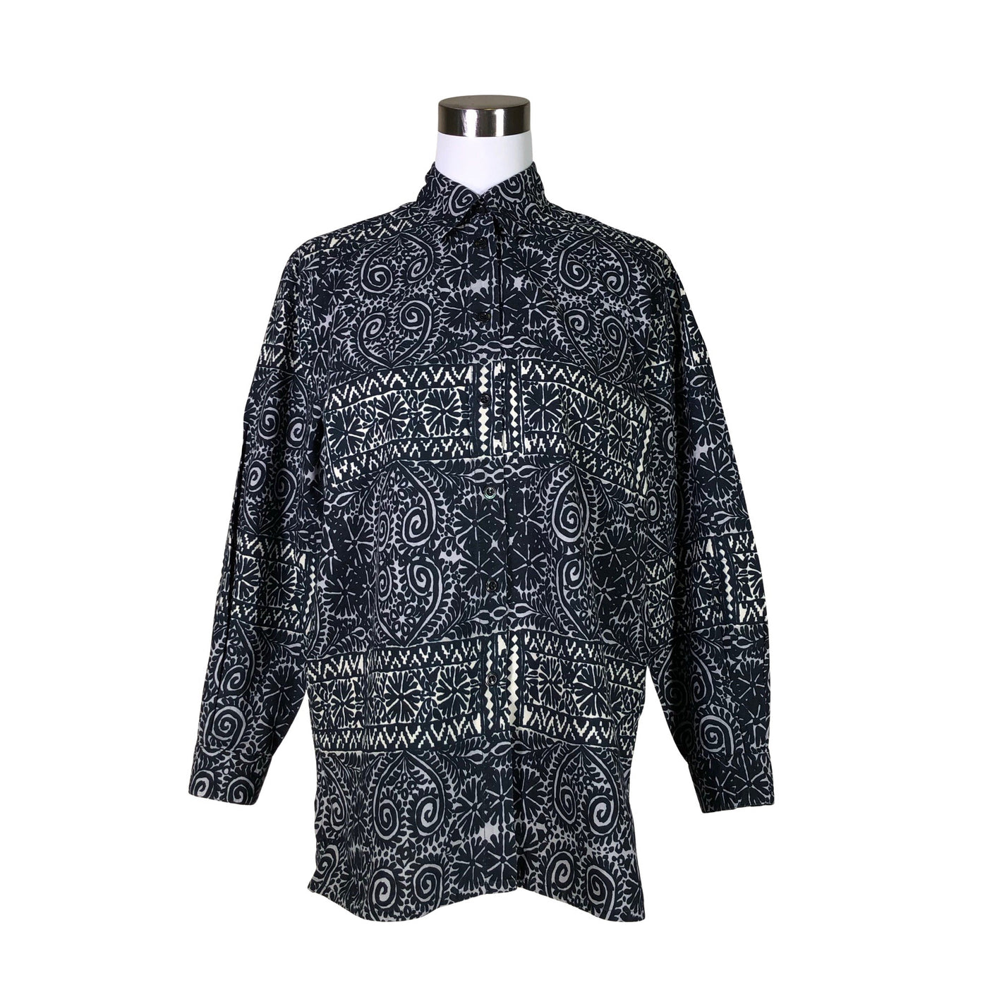 Unisex Marimekko - Collared shirt, size 38 - Black (1)