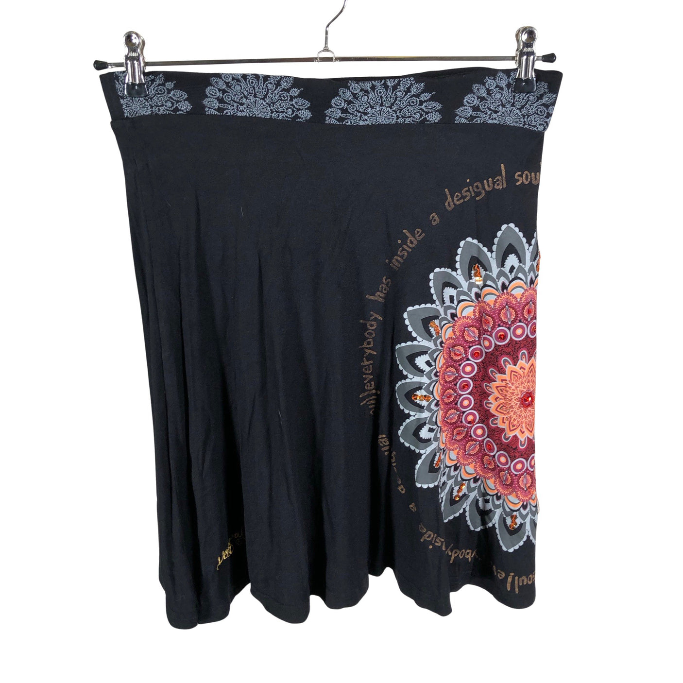 Unisex Desigual - Tricot skirt, size 38 - Black (1)