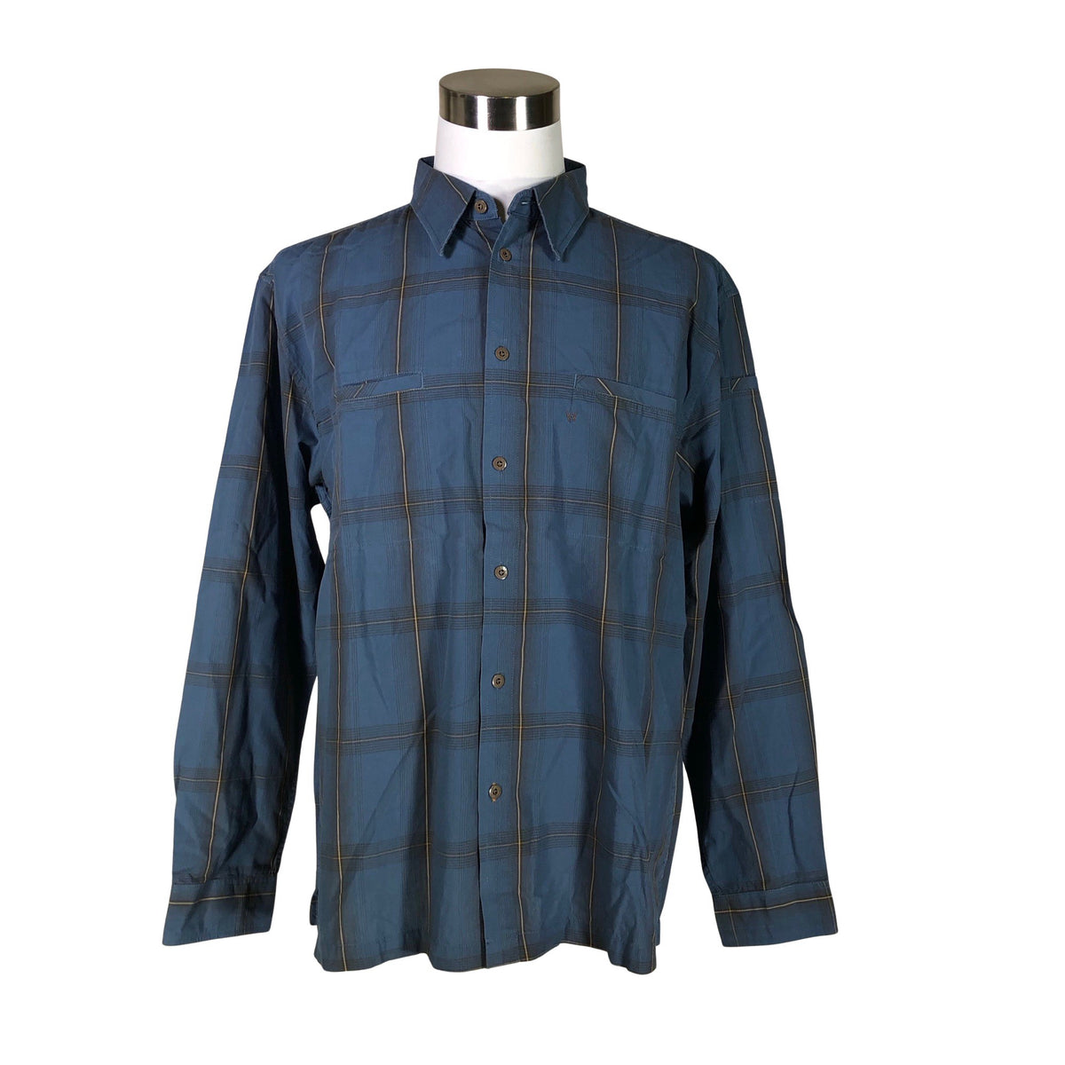 Unisex Wrangler - Collared shirt, size XXL - Blue (1)
