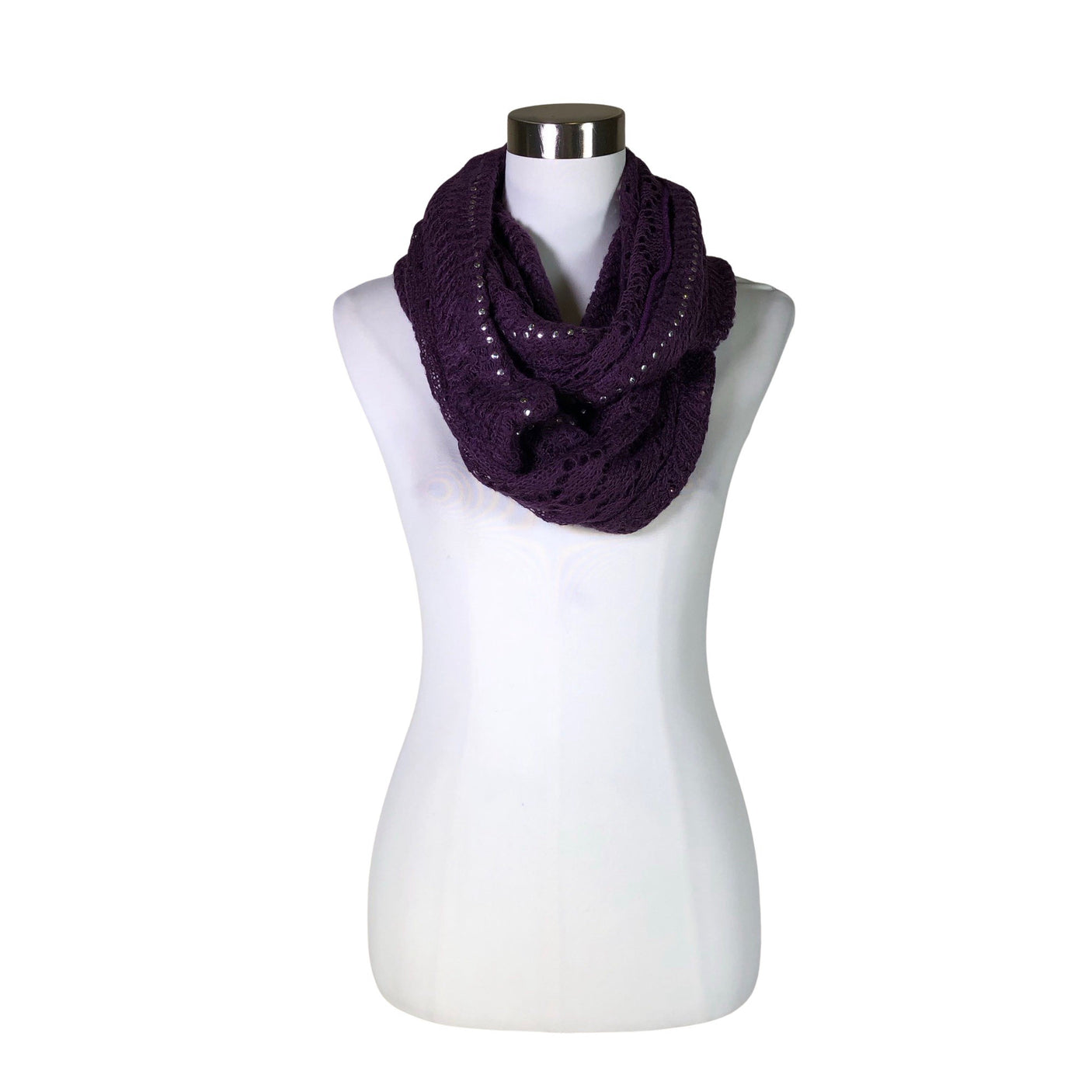 Unisex Lasessor - Circle scarf, size Midi - Violet (1)