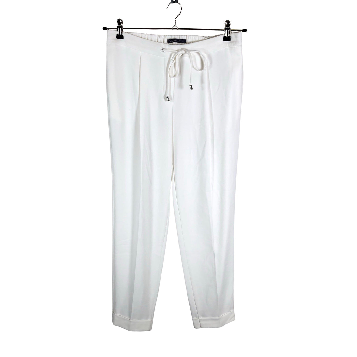Unisex Marks&Spencer - Straight leg trousers, size 38 - White (1)