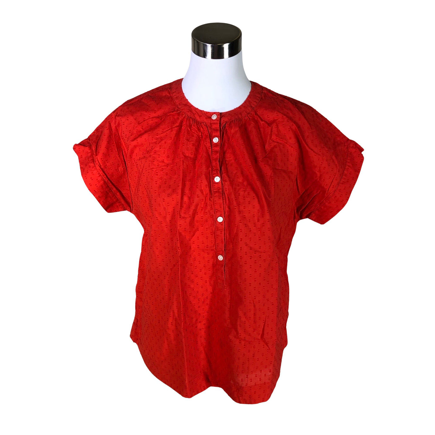 Unisex J.Crew - Short-sleeved blouse, size 38 - Red (1)