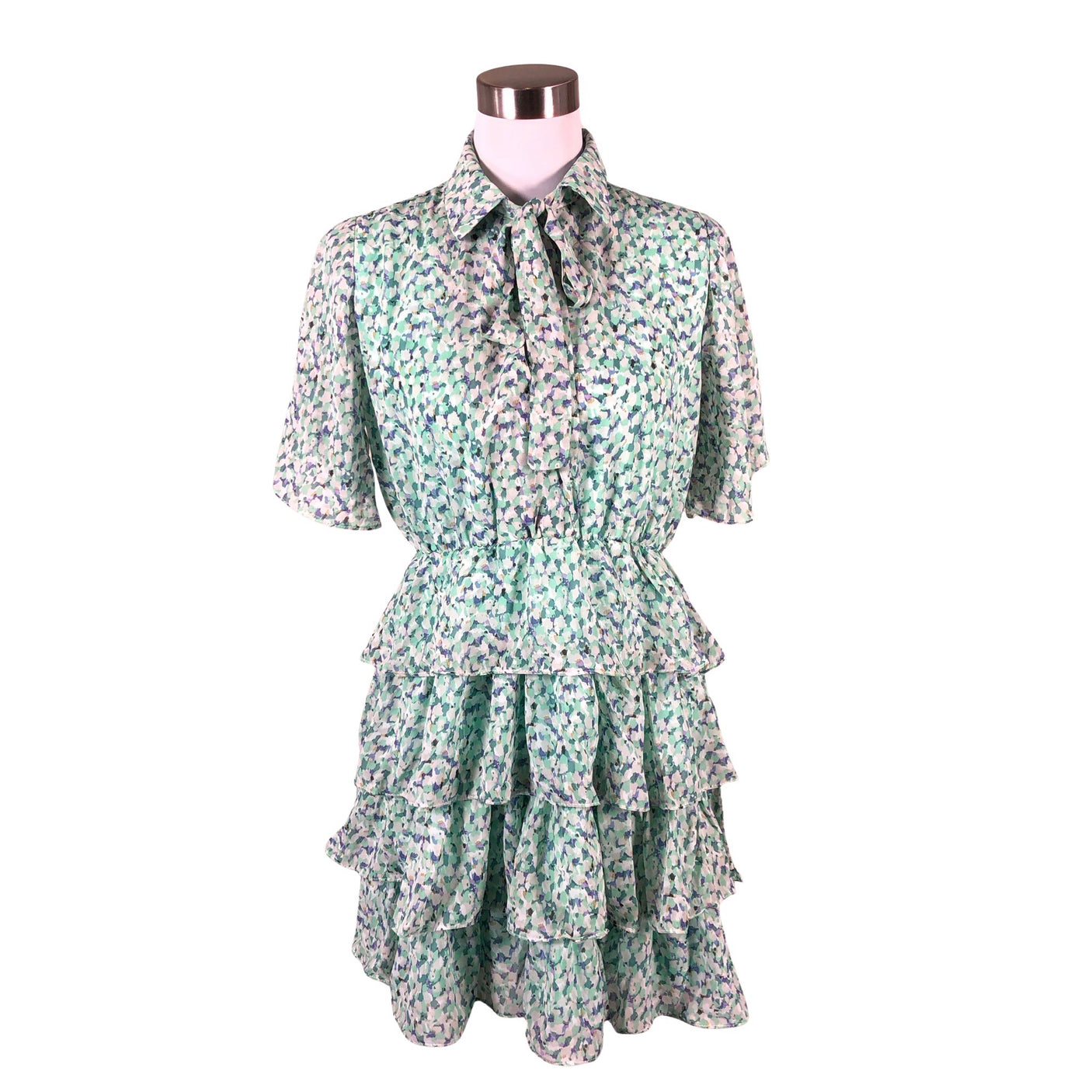 Unisex Ivivi - Schiffon dress, size 40 - Green (1)