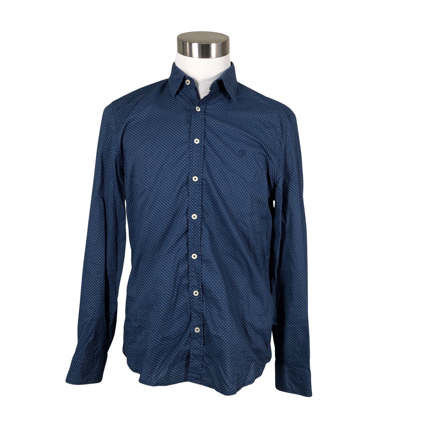 Unisex Marc O'Polo - Collared shirt, size M - Blue (1)