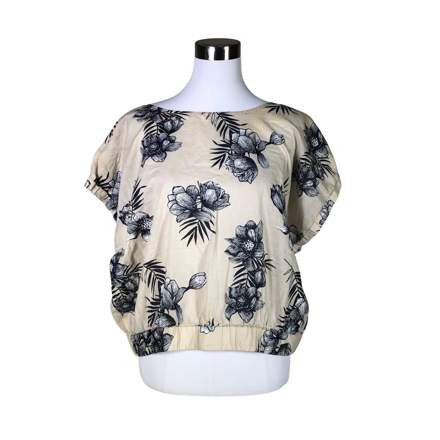 Unisex Marc O'Polo - Short-sleeved blouse, size 40 - Beige (1)