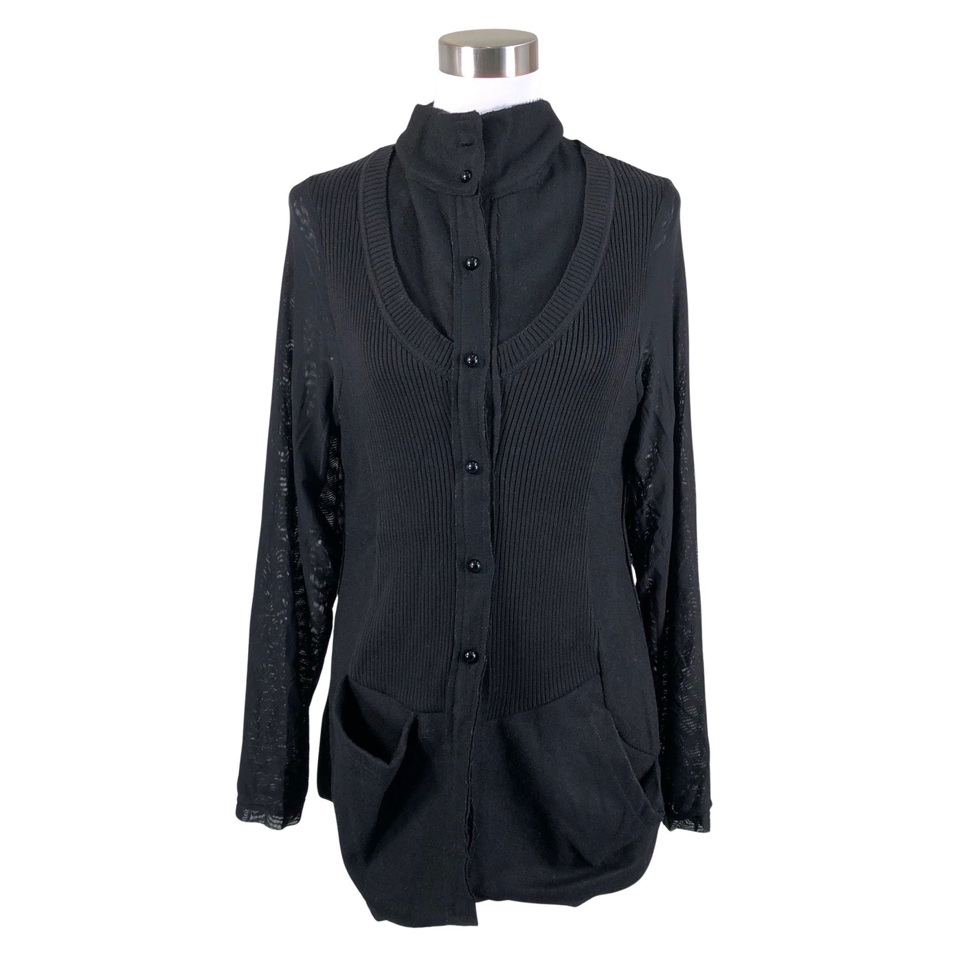 Unisex Uldahl - Cardigan, size 40 - Black (1)