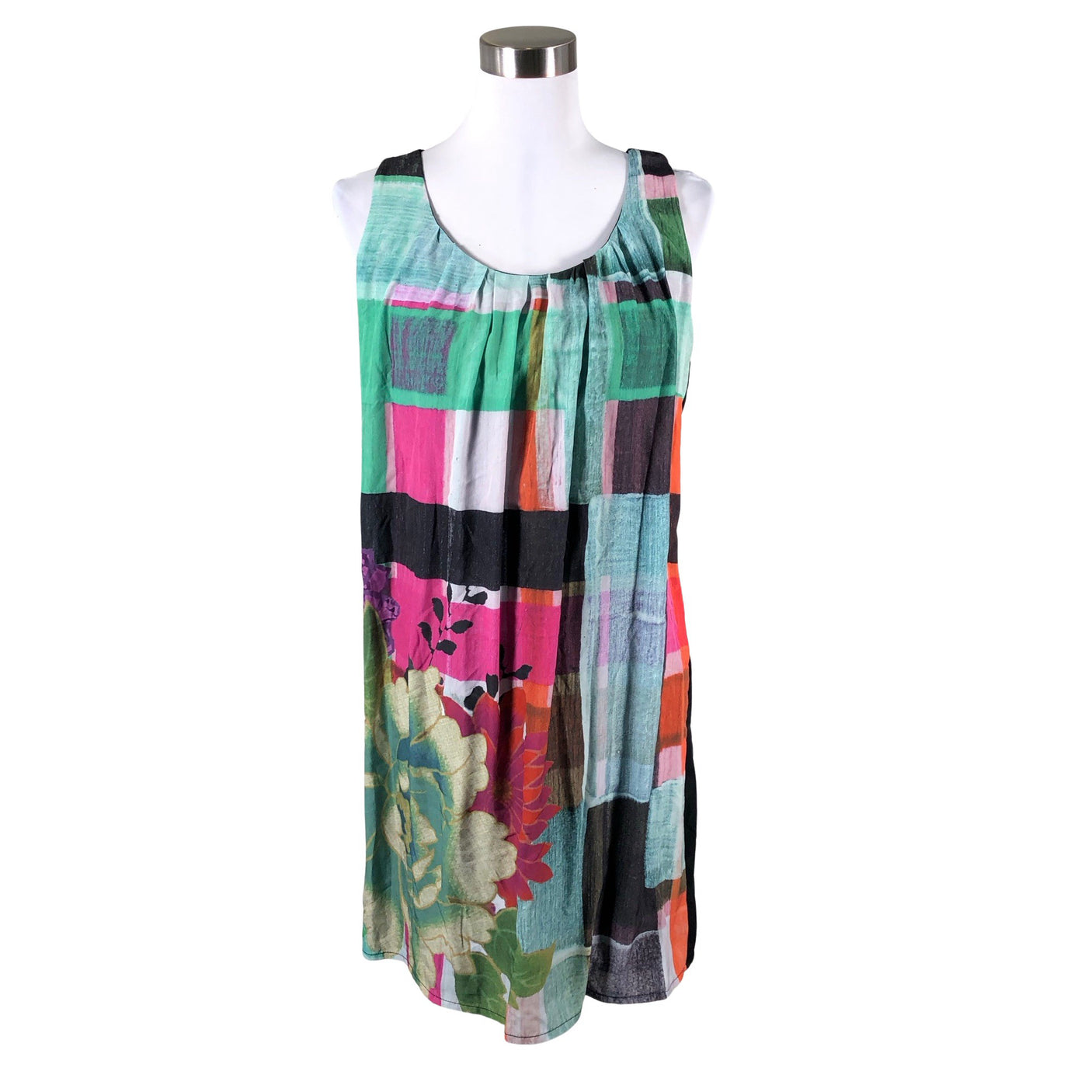 Unisex Desigual - Schiffon dress, size 40 - Green (1)