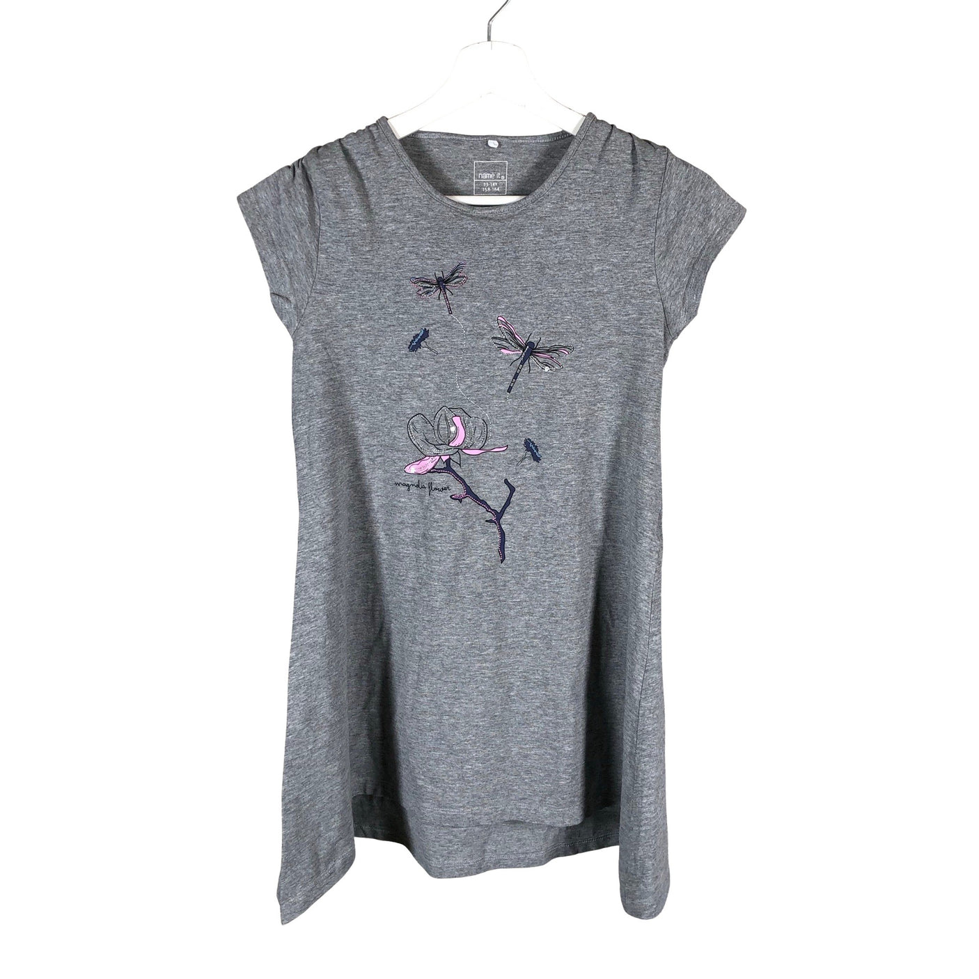 Unisex Name It - Tricot dress, size 158 - 164 - Gray (1)