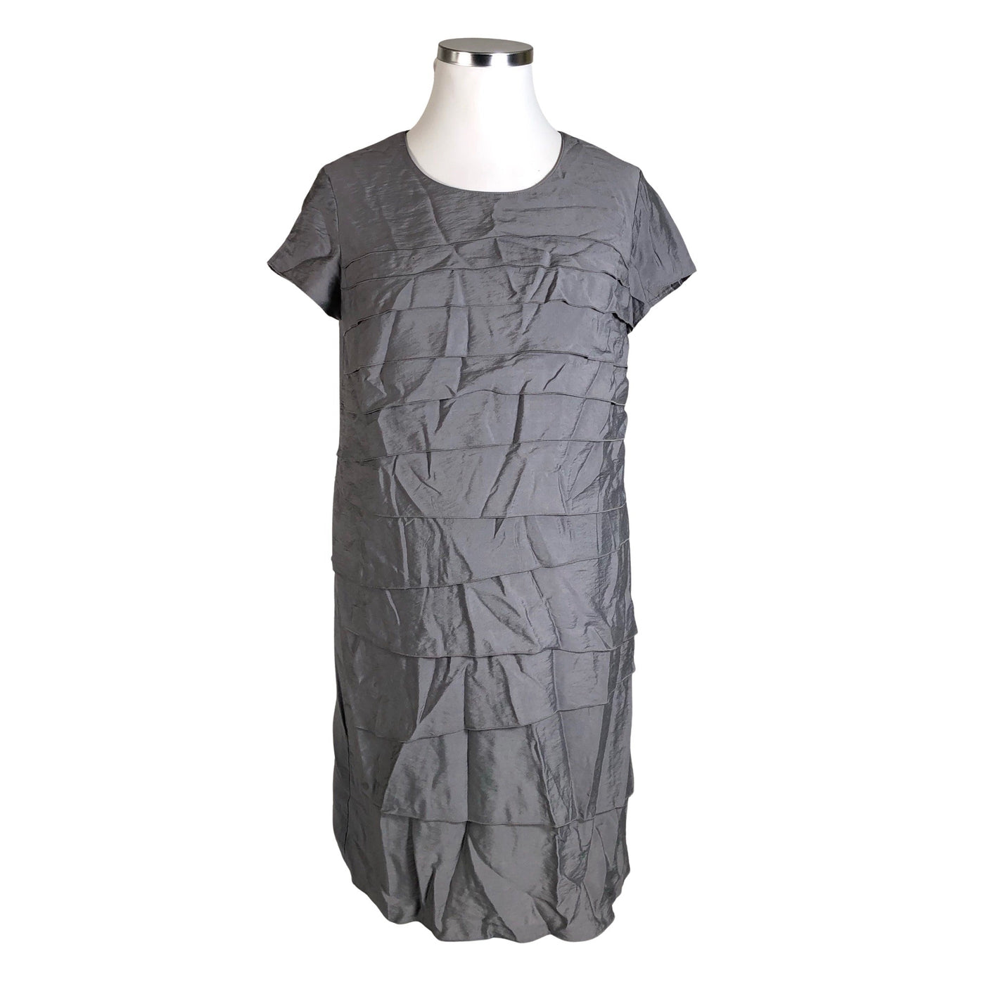 Unisex Gerry Weber - Schiffon dress, size 44 - Gray (1)