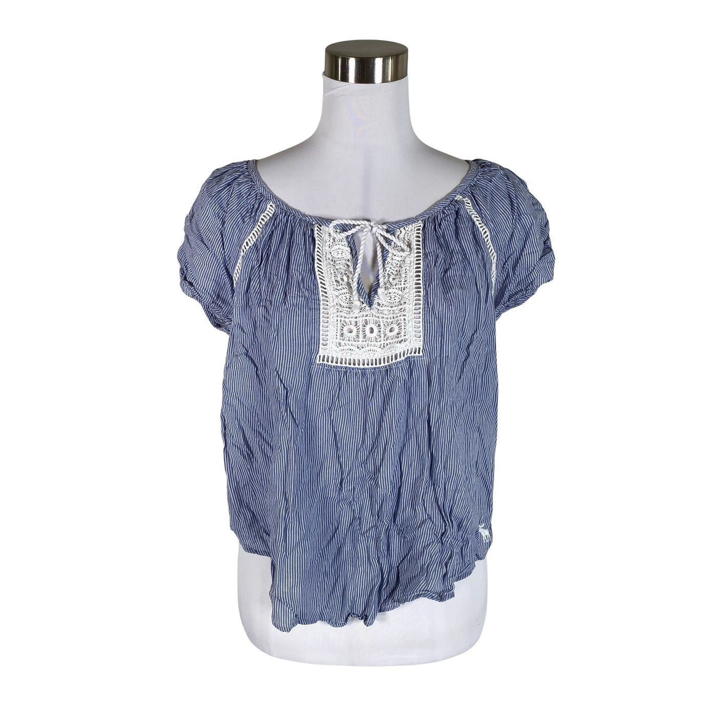 Unisex Abercrombie&Fitch - Short-sleeved blouse, size 34 - Blue (1)