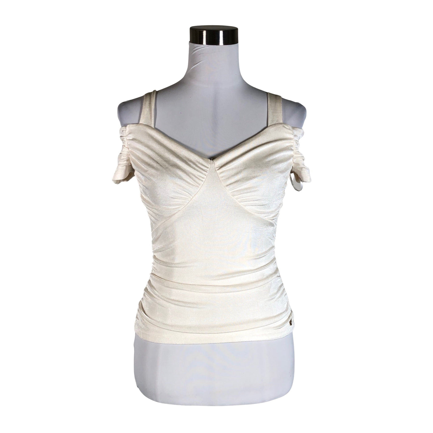 Unisex Guess - Short-sleeved blouse, size 36 - Natural white (1)