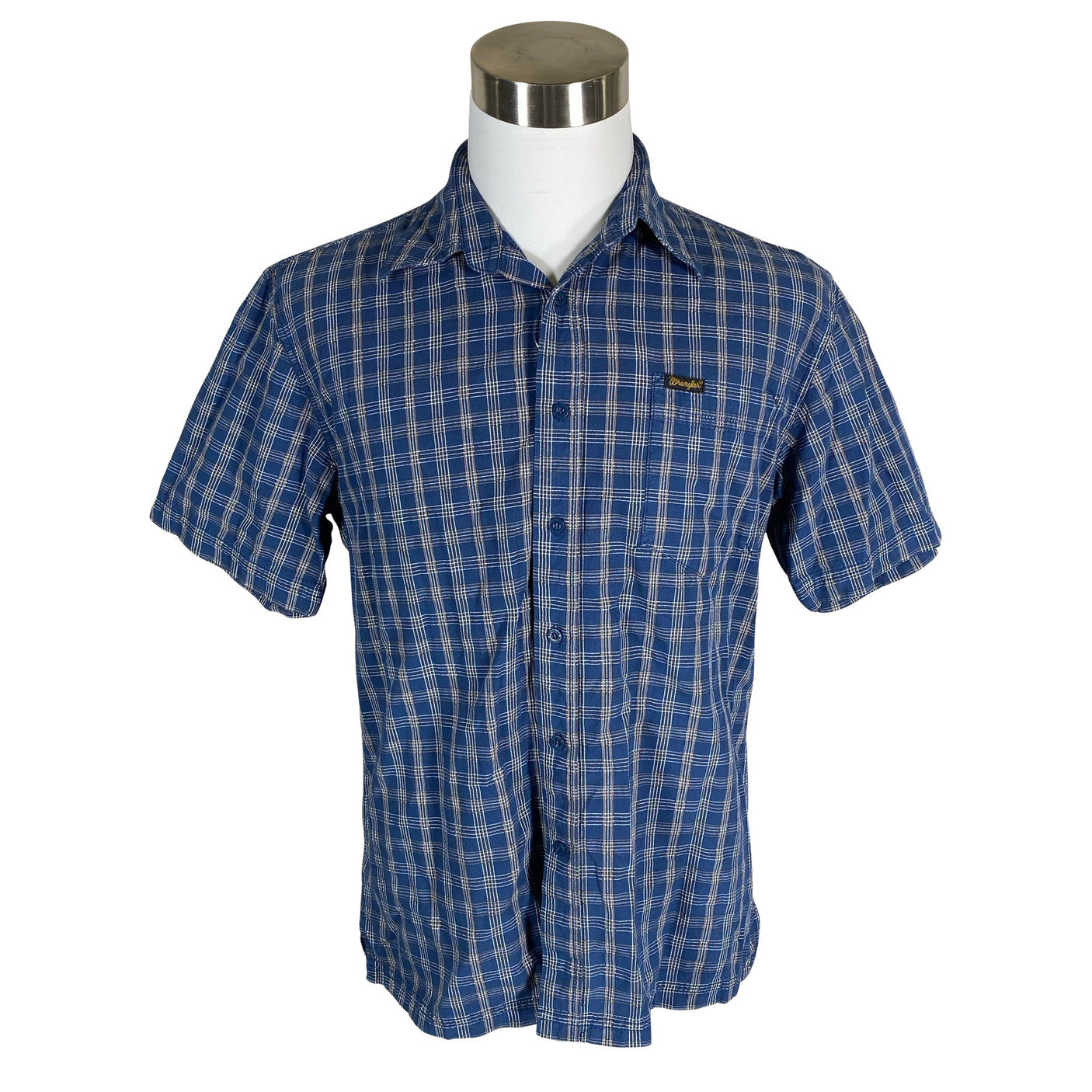 Unisex Wrangler - Collared shirt, size M - Blue (1)