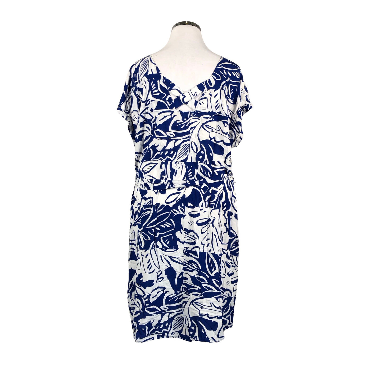 Unisex s.Oliver - Schiffon dress, size 46 - White (2)