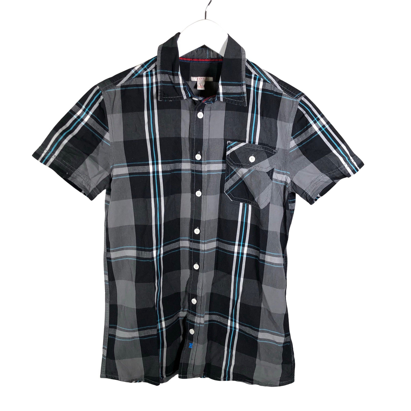 Unisex Esprit - Collared shirt, size 158 - 164 - Gray (1)