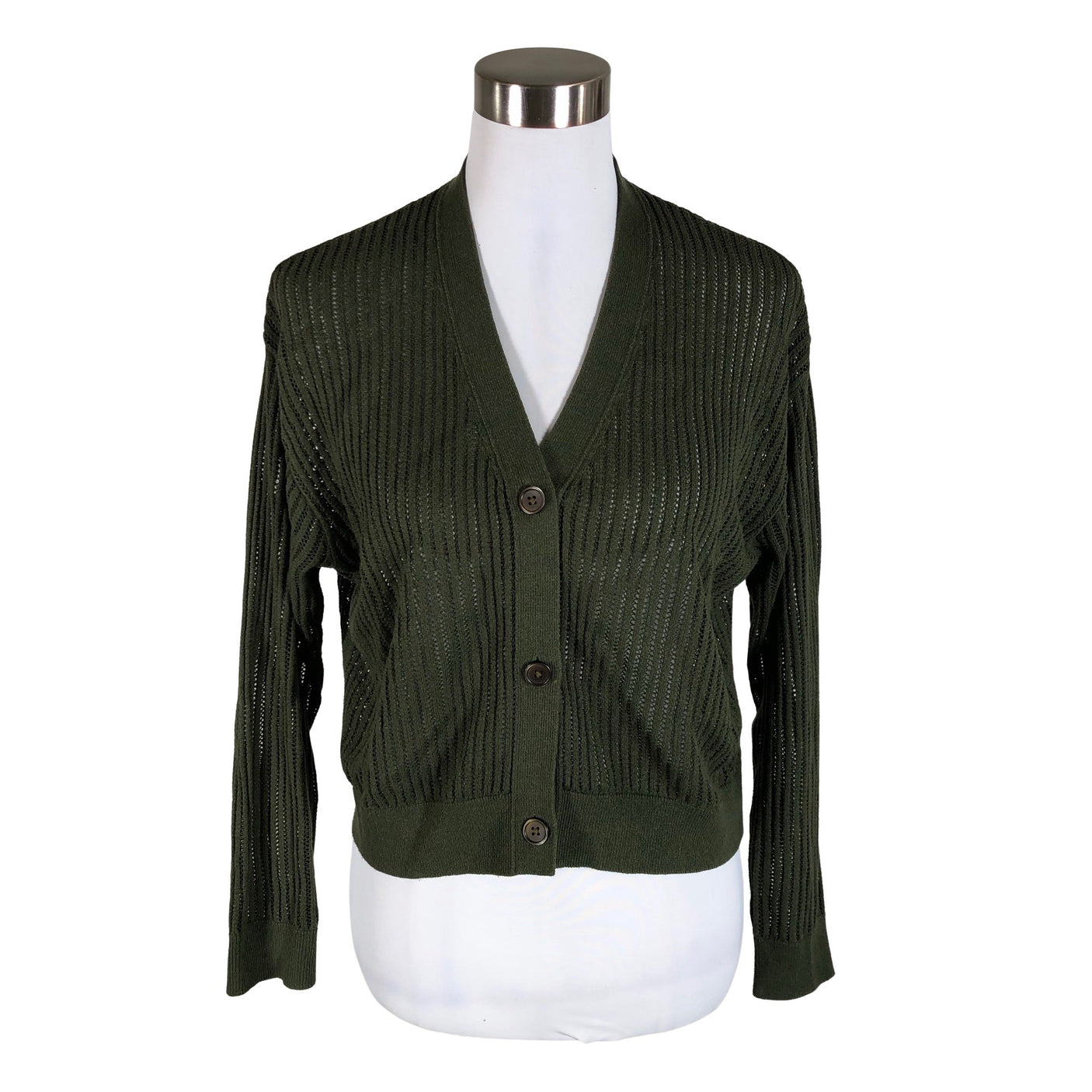 Unisex Uniqlo - Cardigan, size 40 - Green (1)