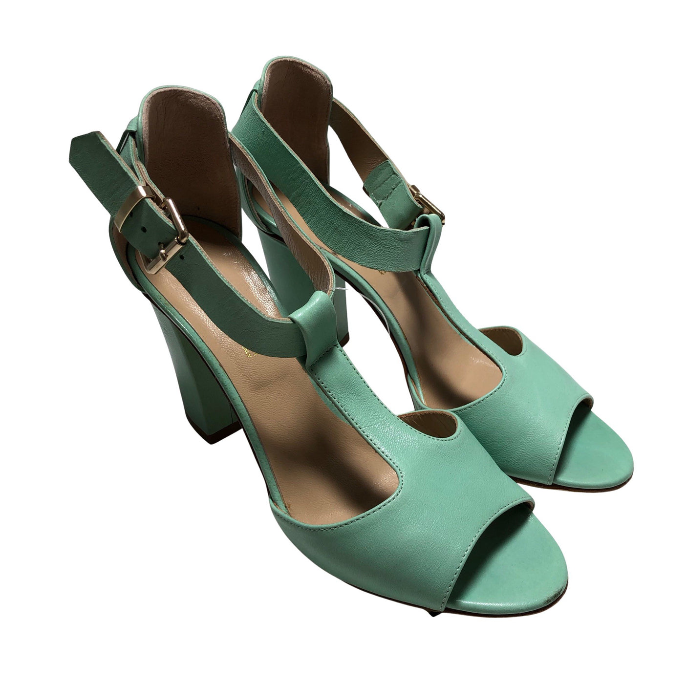Unisex Giampaolo Viozzi - Heeled sandals, size 37 - Turquoise (3)