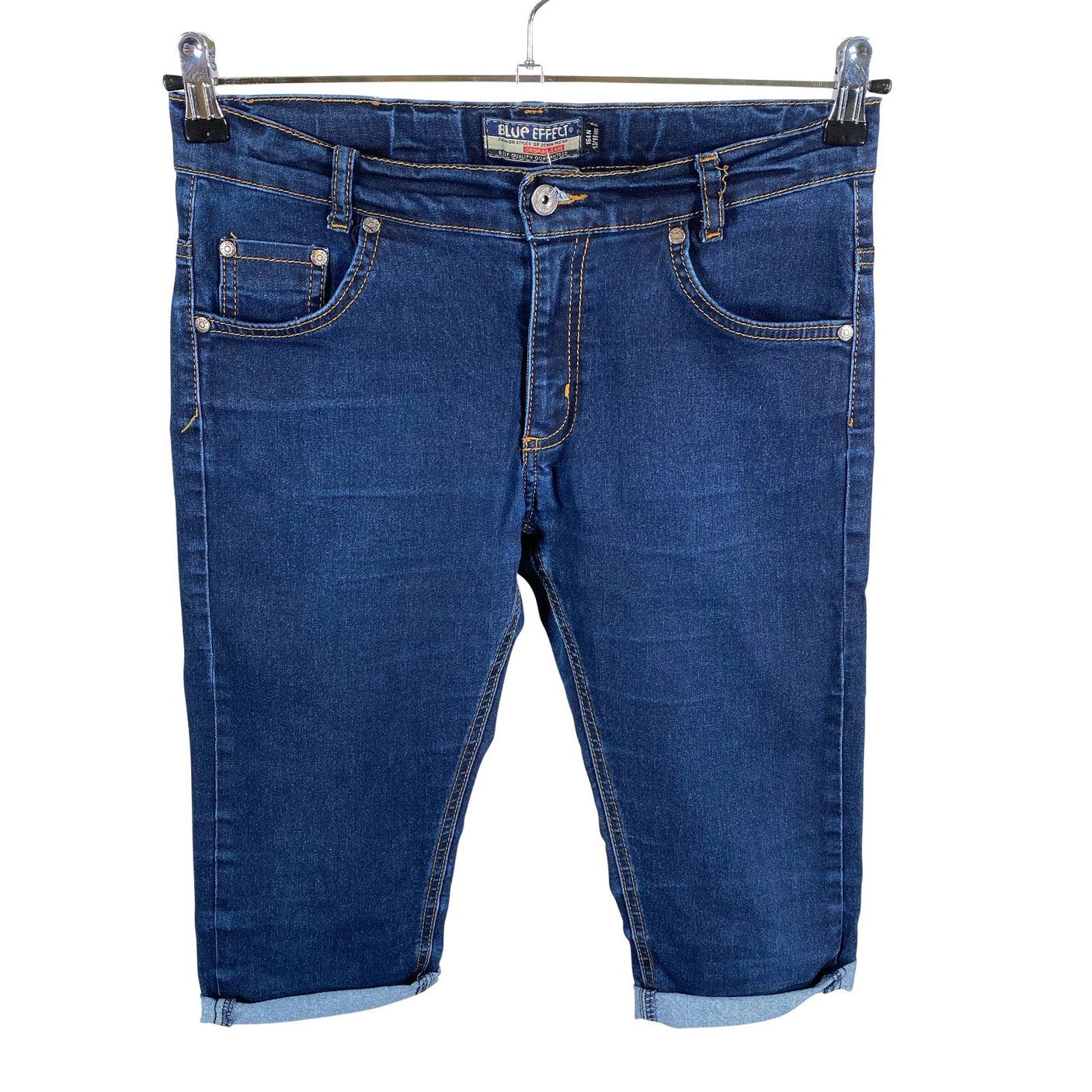 Unisex Blue Effect - Denim shorts, size 158 - 164 - Blue (1)