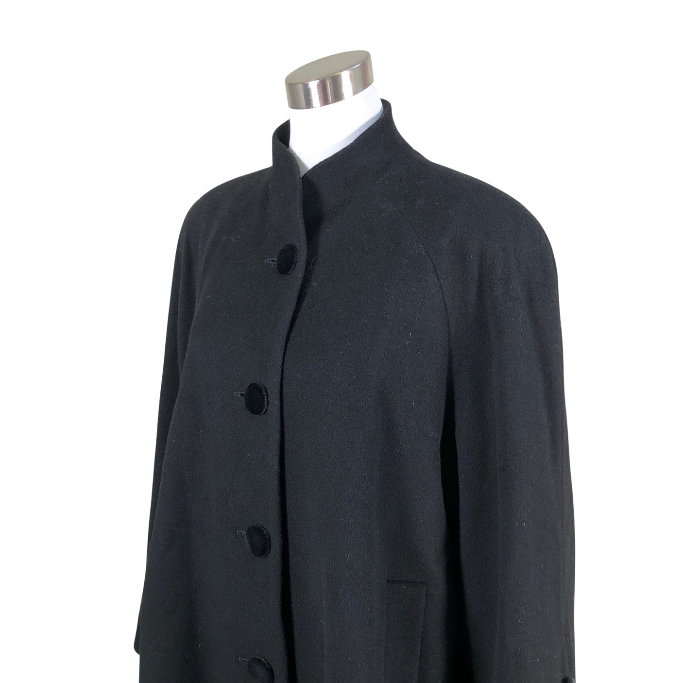 Unisex Mansfield - Wool coat, size 38 - Black (3)