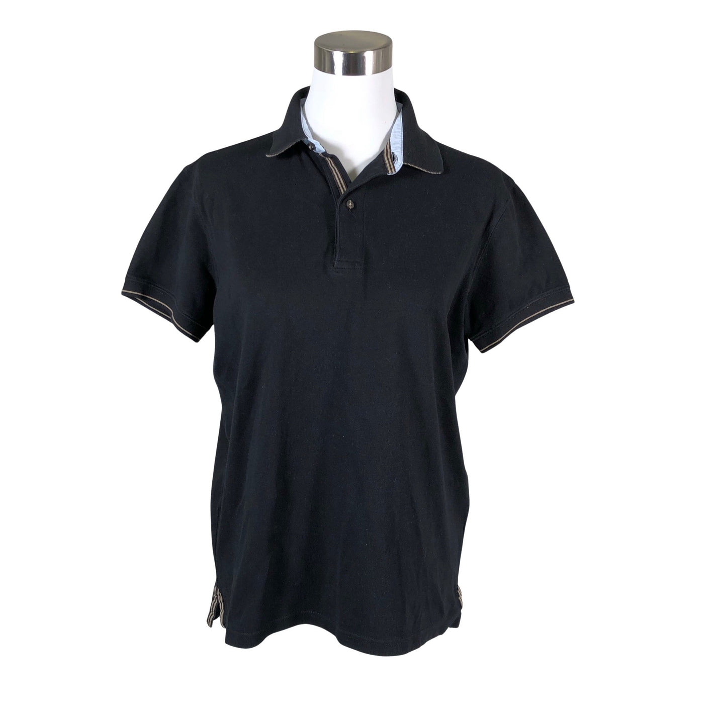 Unisex Massimo Dutti - Polo shirt, size 40 - Black (1)