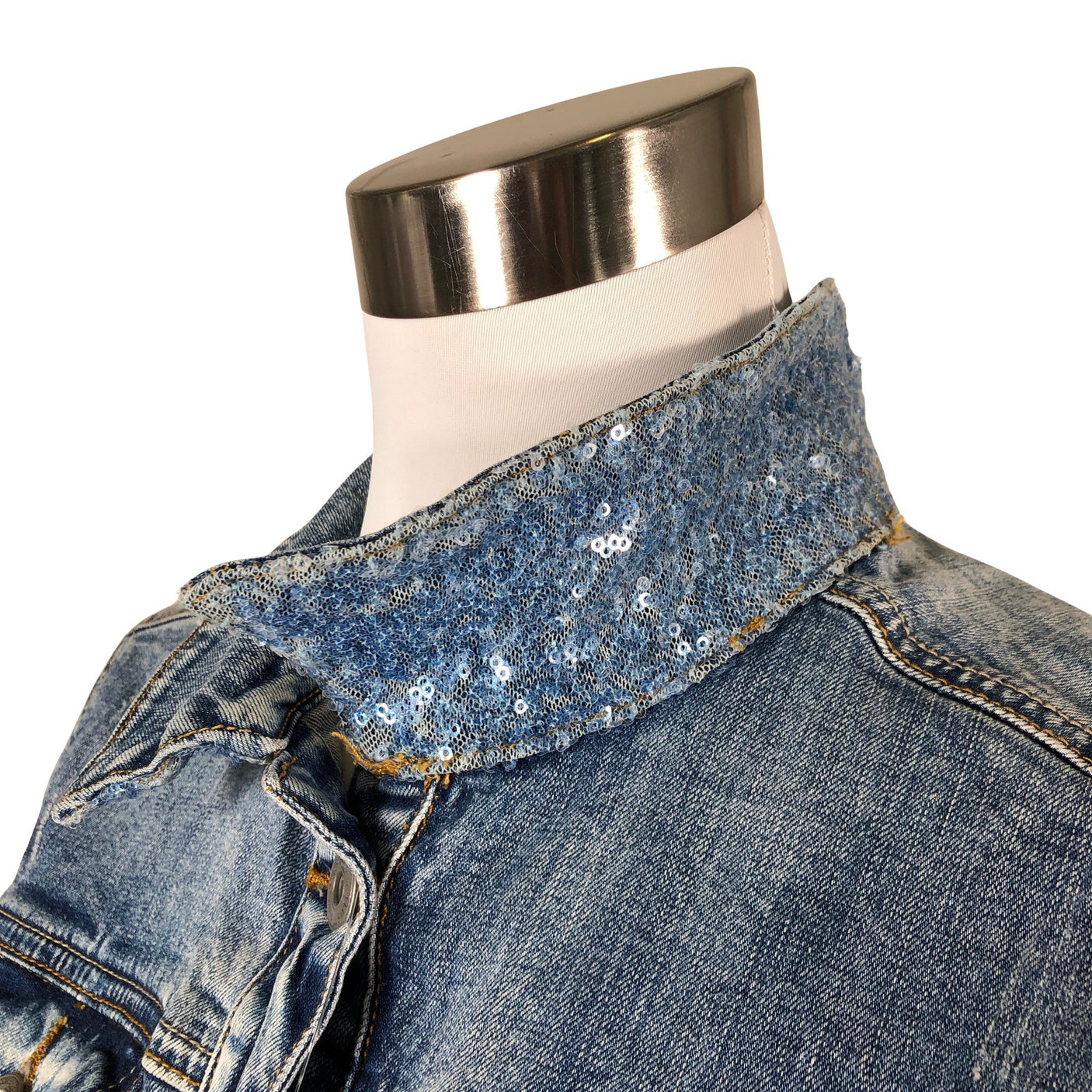 Unisex Anna Justper - Denim jacket, size 34 - Blue (3)