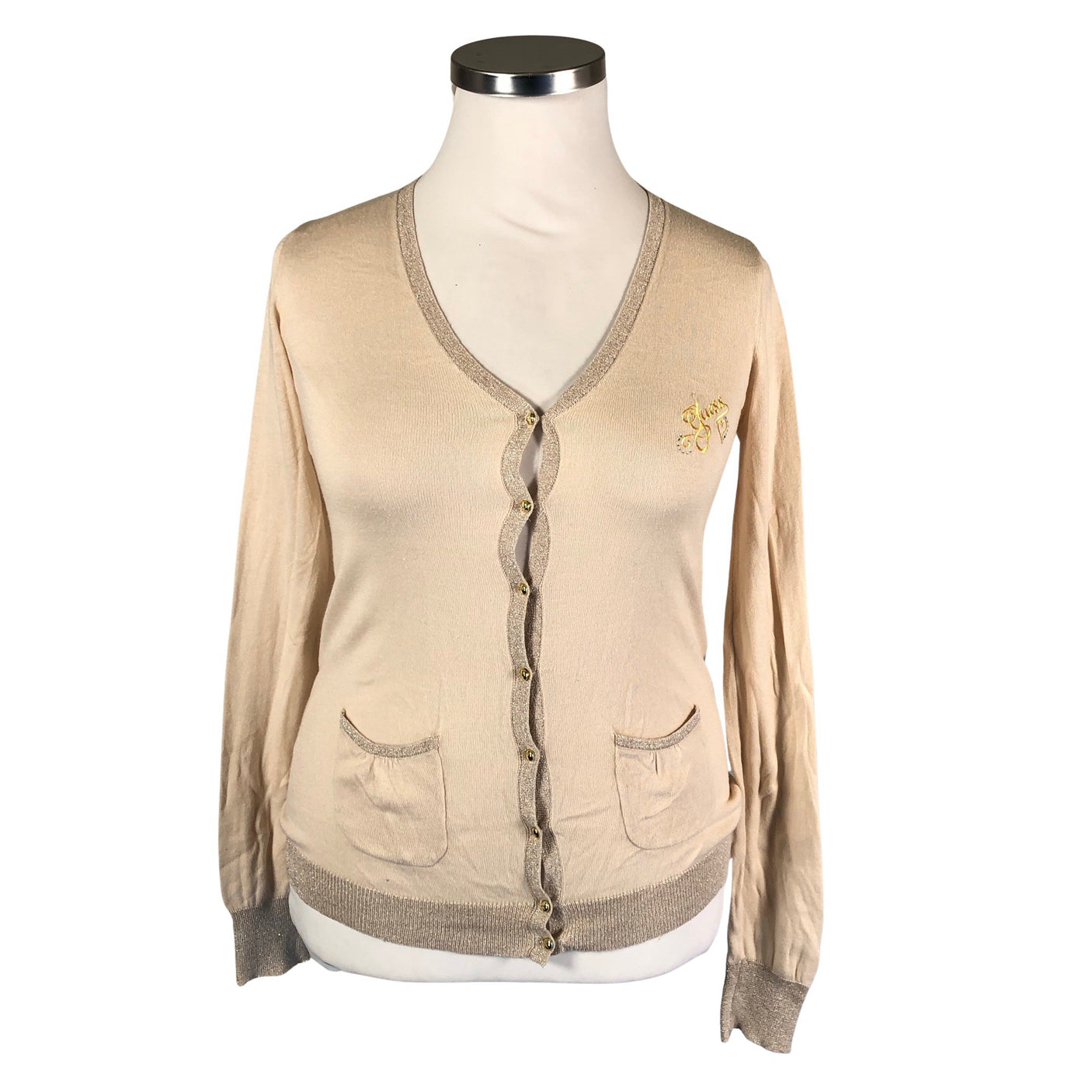 Unisex Guess - Cardigan, size 42 - Beige (1)