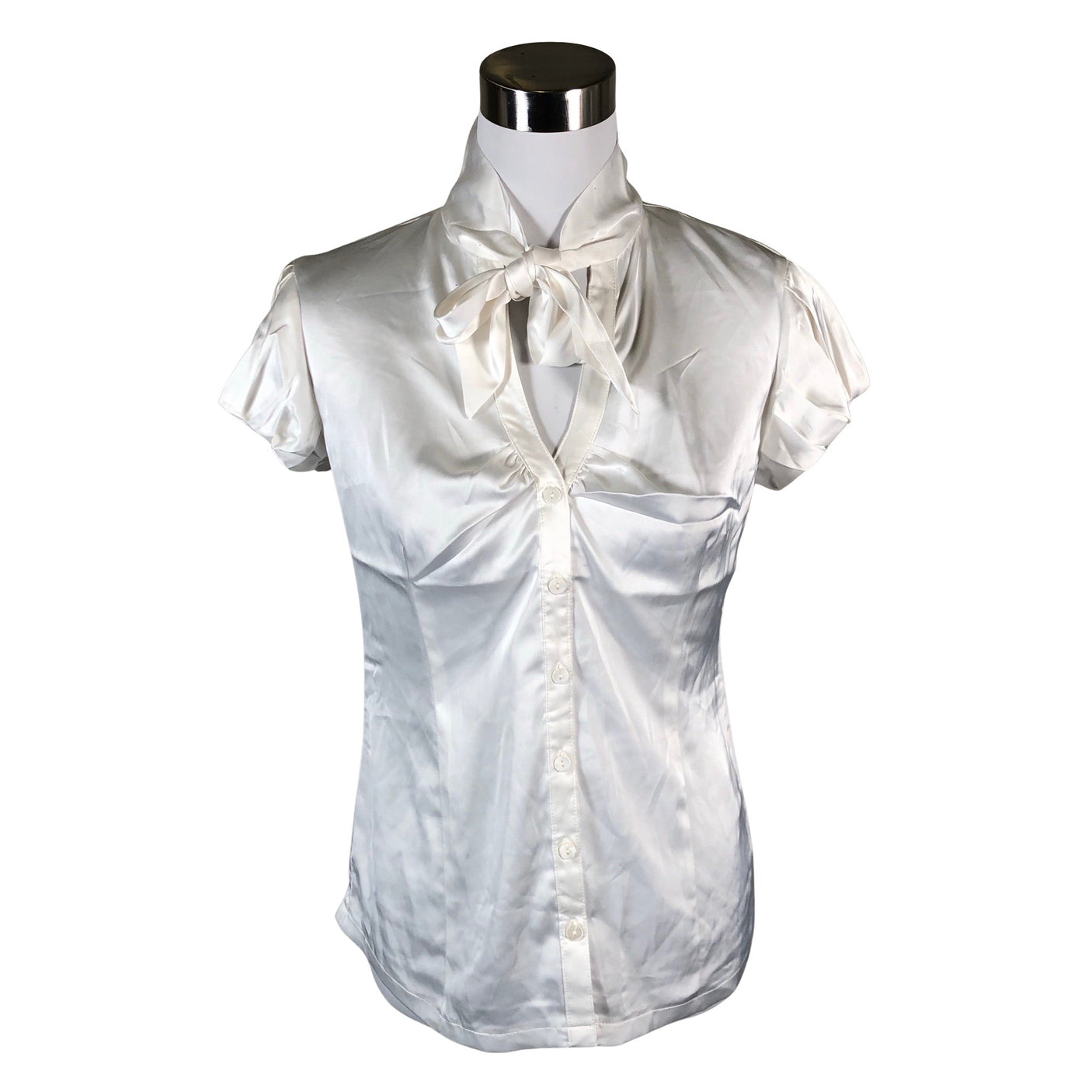 Unisex Avenue - Short-sleeved blouse, size 36 - White (1)