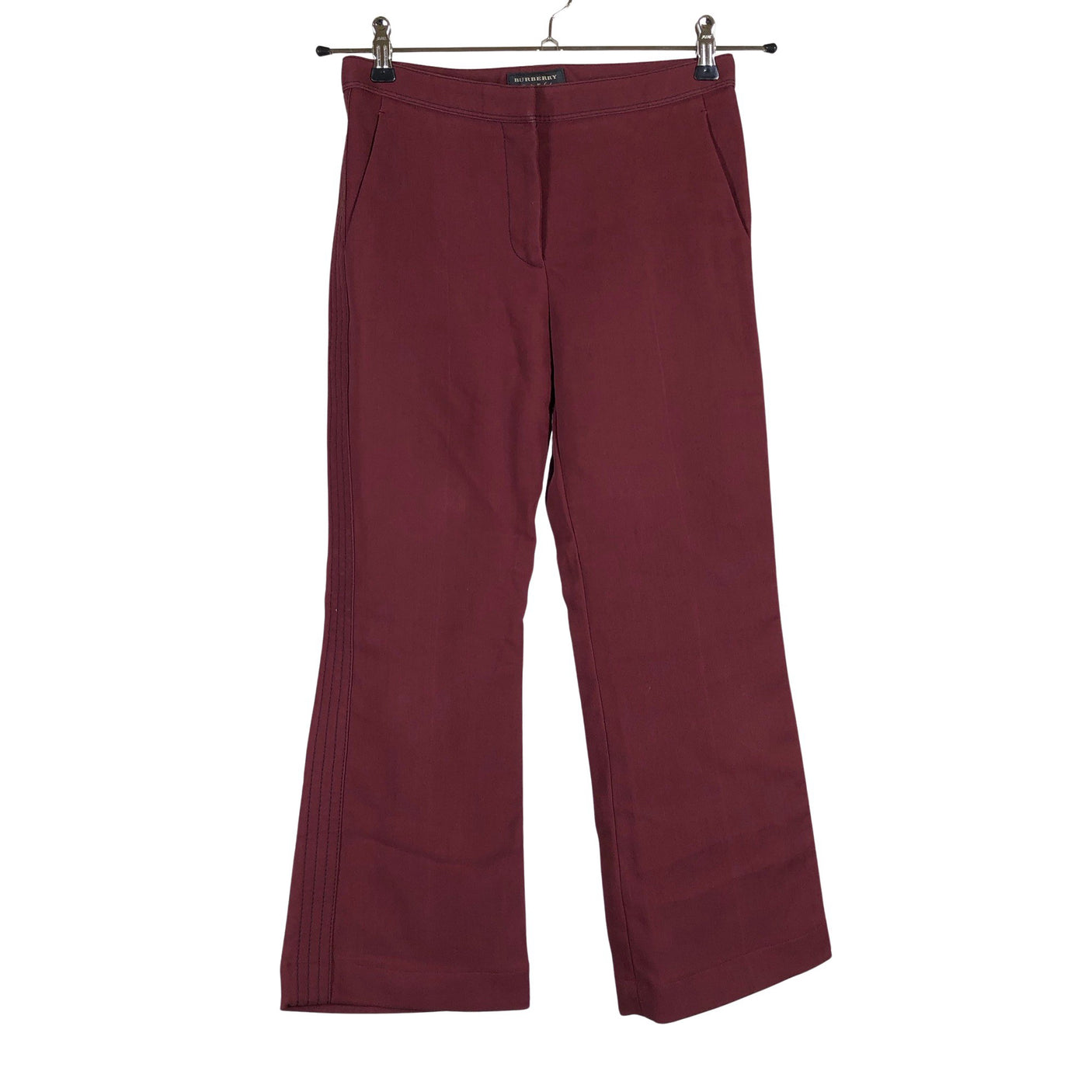 Unisex Burberry - Straight leg trousers, size 32 - Wine red (1)