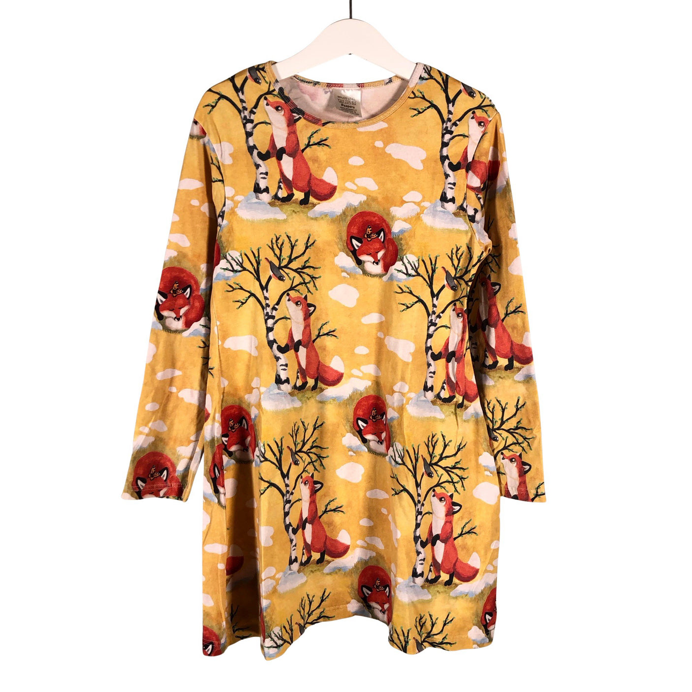 Unisex Paapero - Tricot dress, size 128 - 134 - Yellow (1)