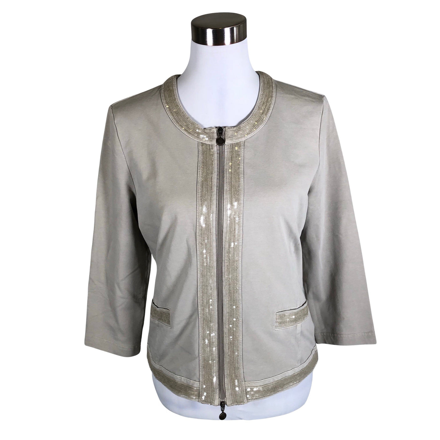 Unisex Gerry Weber - Sweat jacket, size 40 - Gray (1)