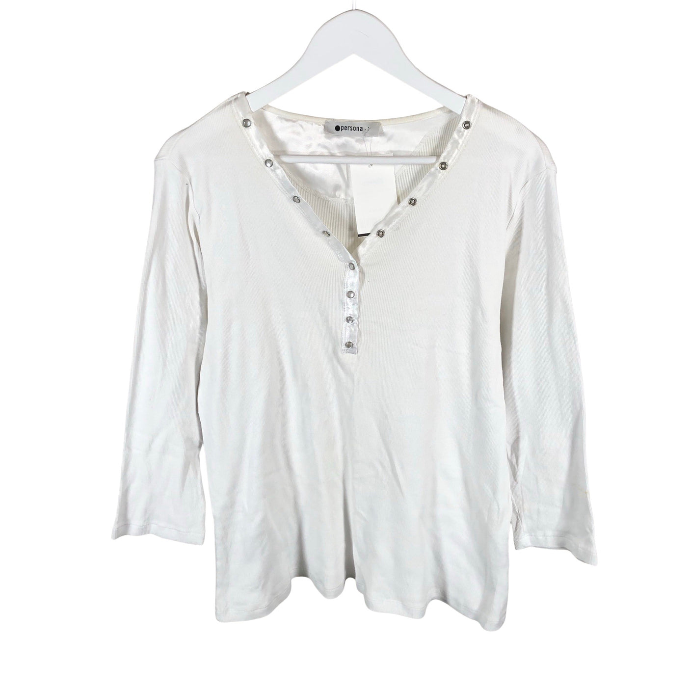 Unisex Persona by Marina Rinaldi - Tricot shirt, size 44 - White (1)