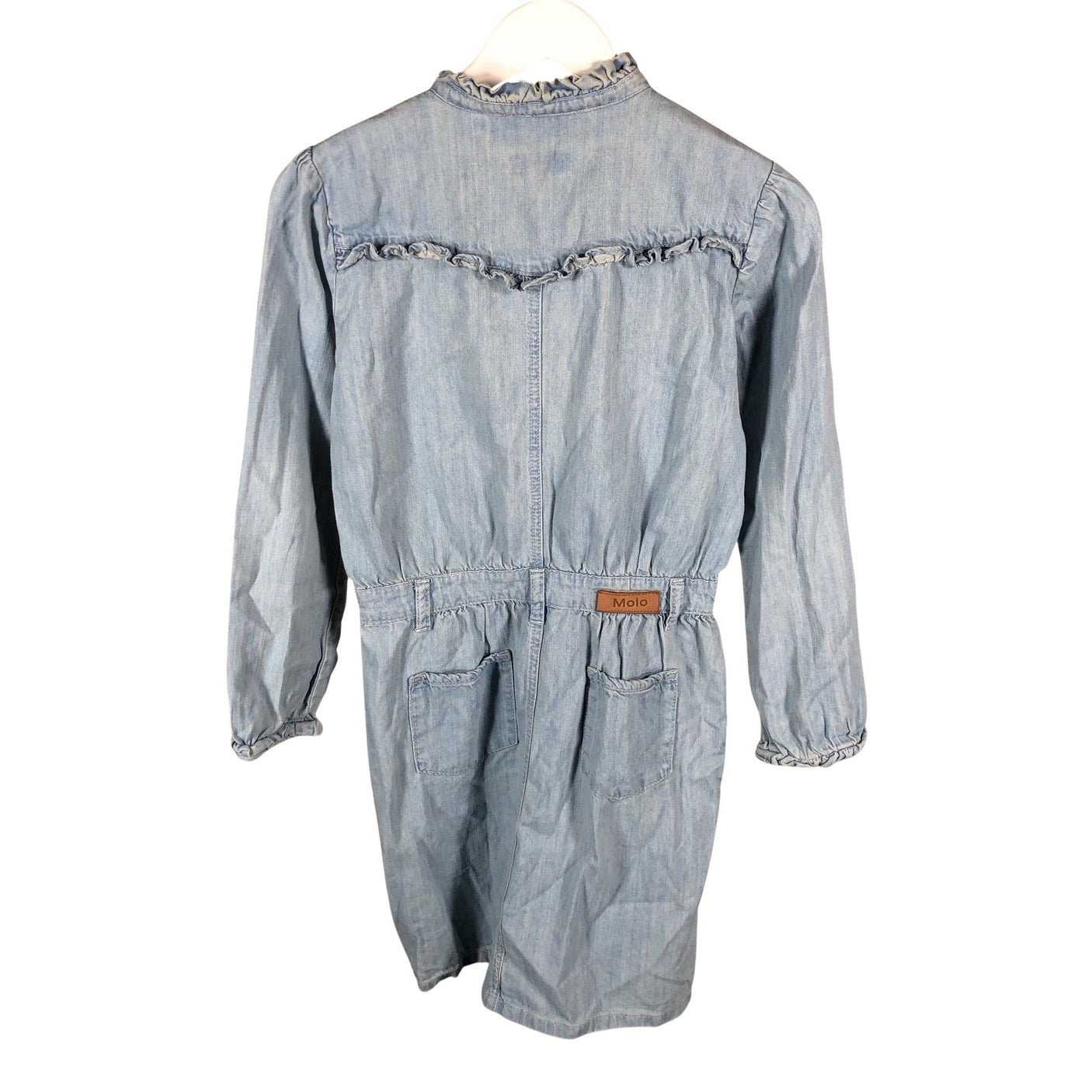 Unisex Molo Kids - Denim dress, size 158 - 164 - Light blue (2)