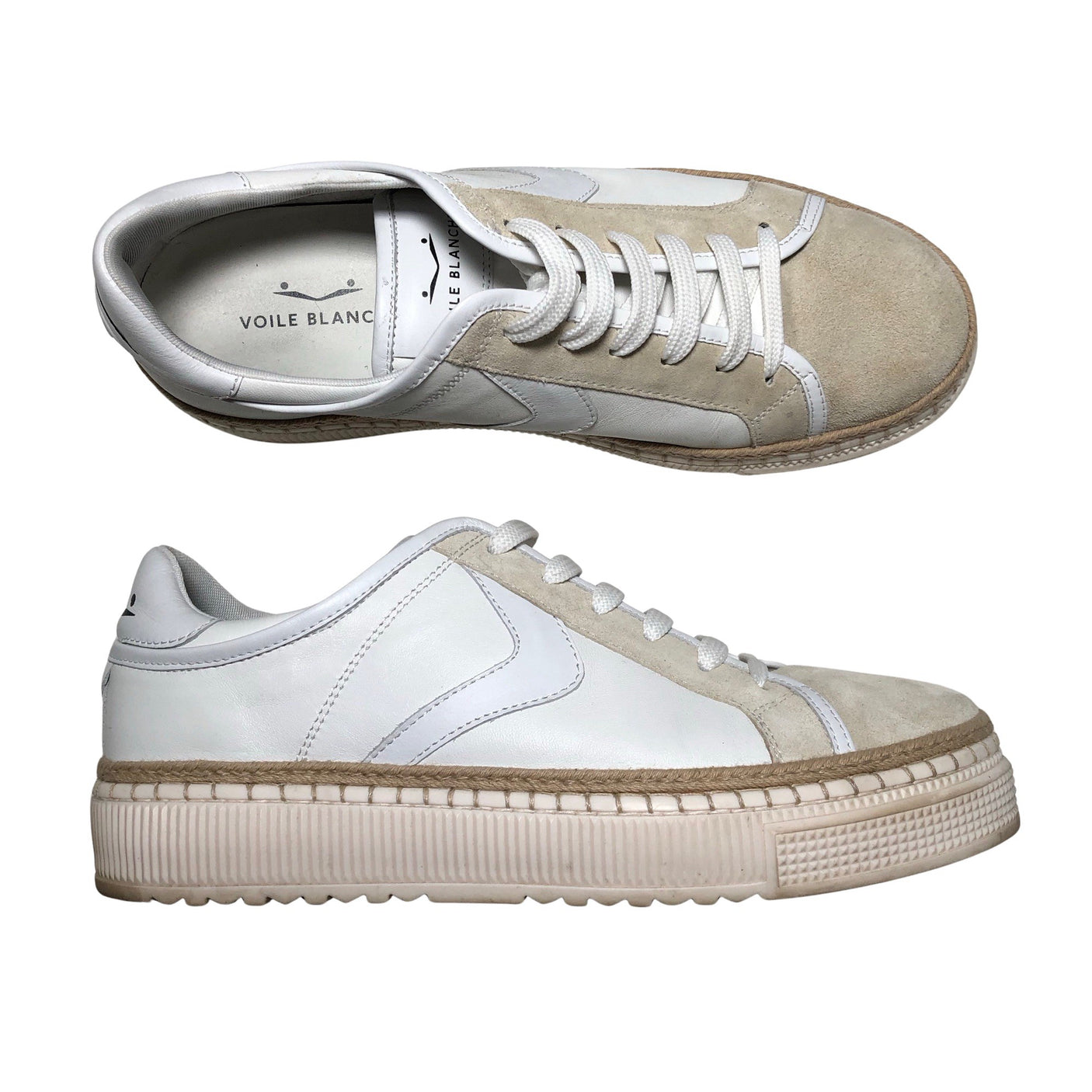 Unisex Voile Blanche - Casual sneakers, size 41 - Natural white (1)
