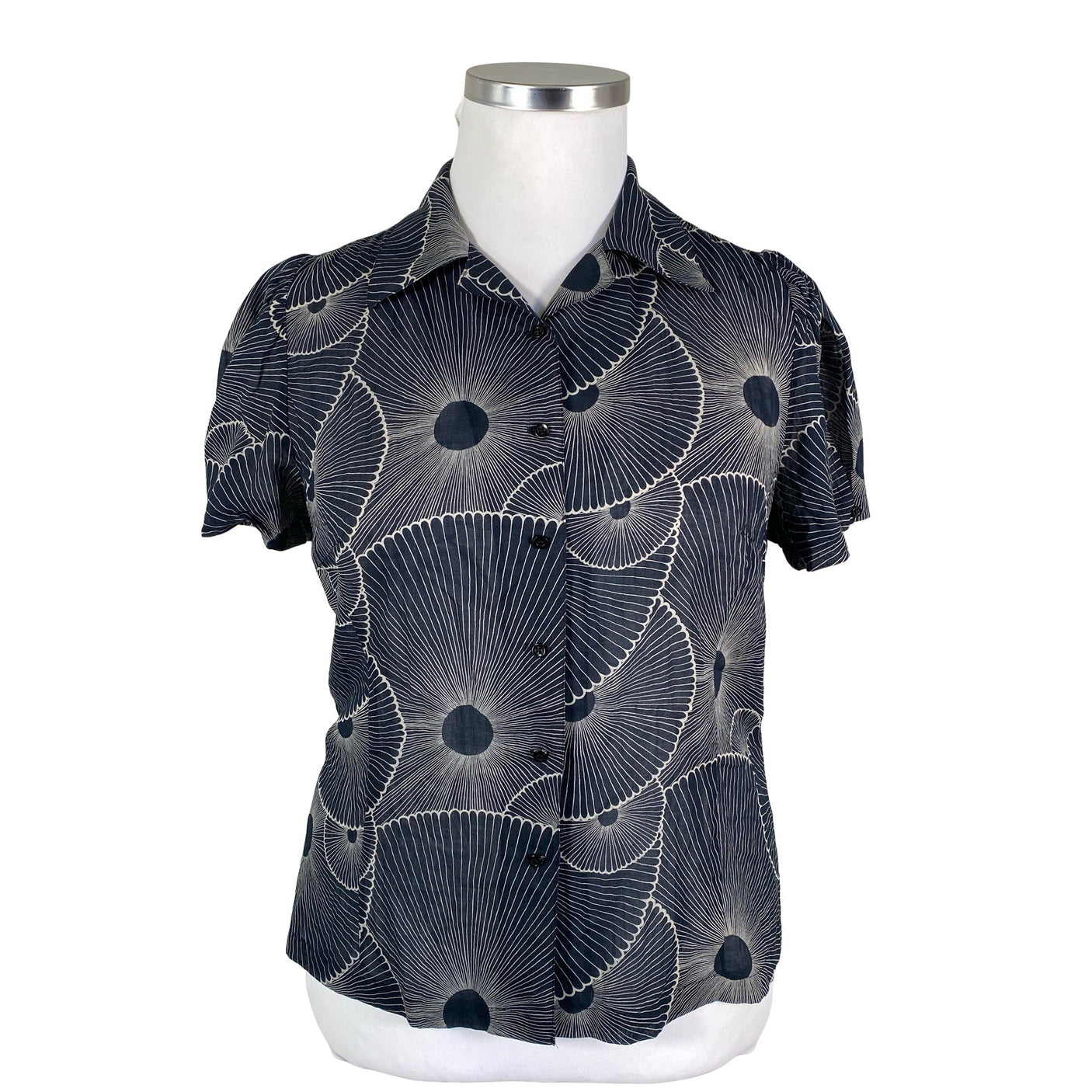 Unisex Marimekko - Short-sleeved blouse, size 42 - Gray (1)