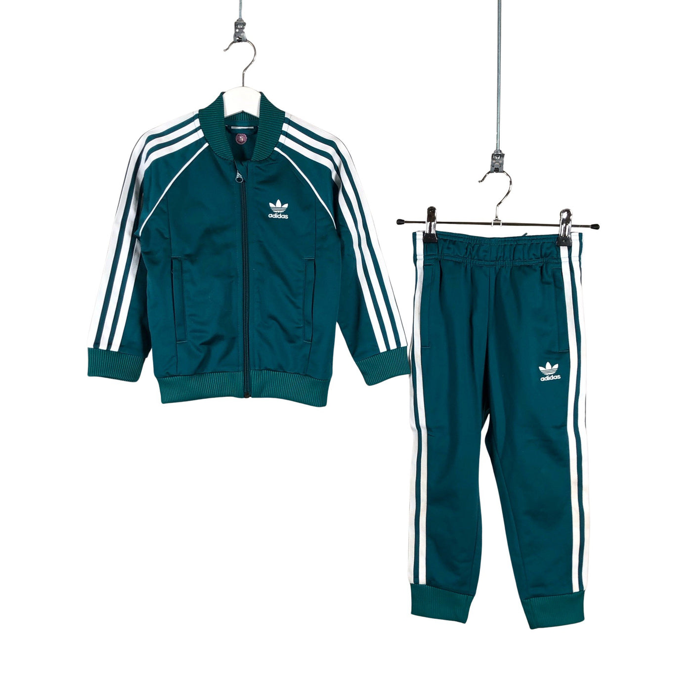 Unisex Adidas - Track jacket, size 110 - 116 - Turquoise (1)
