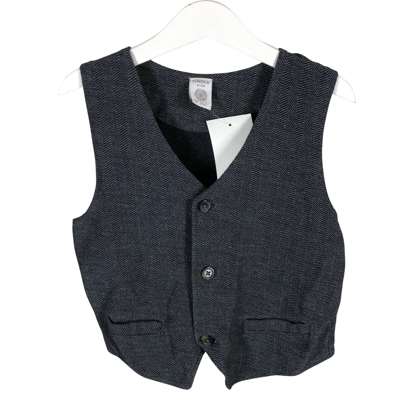 Unisex Lindex - Dress vest, size 116 - 122 - Blue (1)