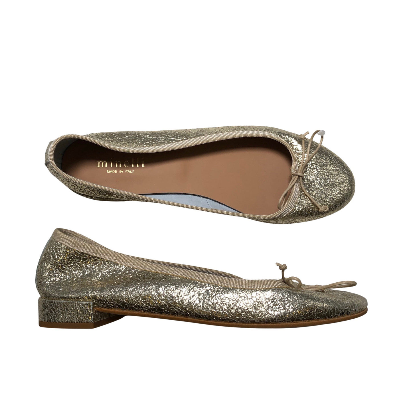 Unisex Minelli - Ballerinas, size 38 - Gold (1)