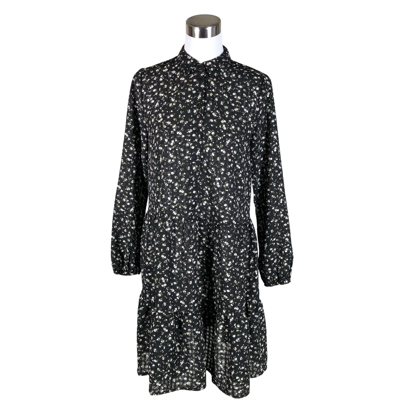 Unisex MSCH Copenhagen - Schiffon dress, size 34 - Black (1)