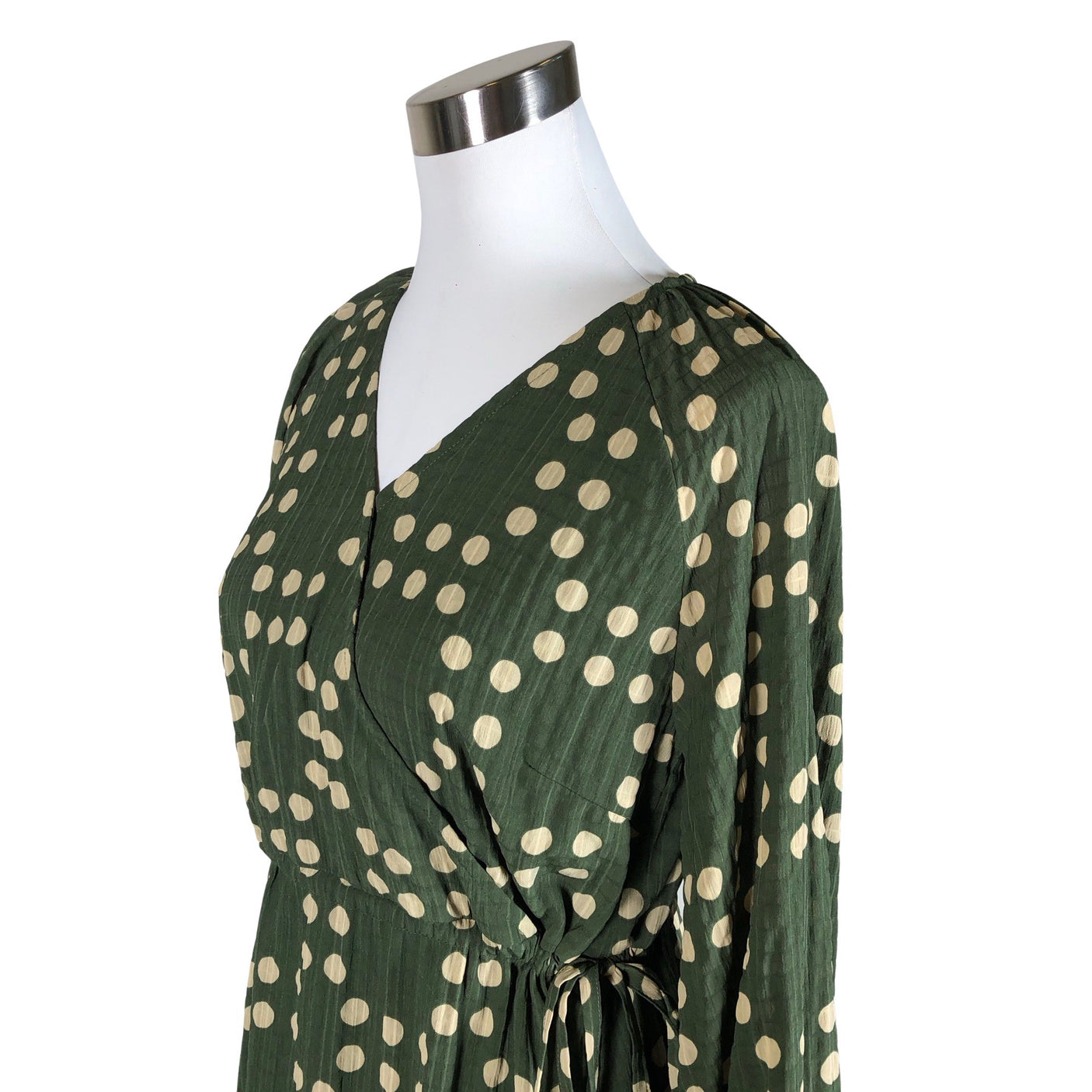 Unisex Y.A.S - Schiffon dress, size 38 - Green (2)
