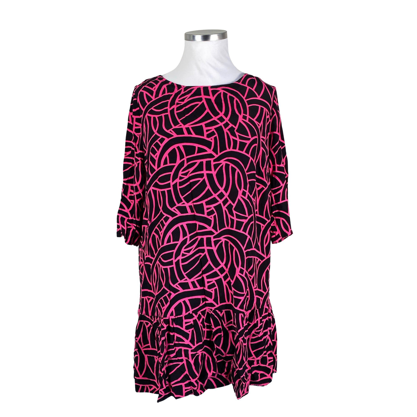 Unisex Voglia - Schiffon dress, size 44 - Black (1)