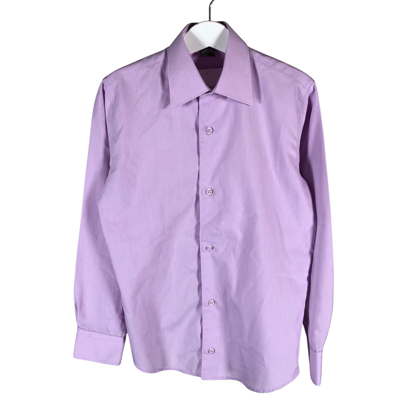 Unisex Kinderit - Collared shirt, size 122 - 128 - Violet (1)