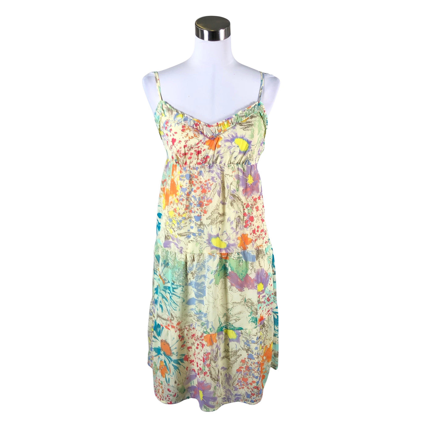 Unisex Esprit - Schiffon dress, size 38 - Yellow (1)