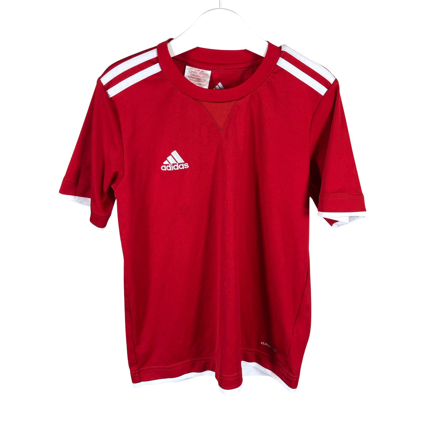 Unisex Adidas - Sports shirt, short sleeve, size 134 - 140 - Red (1)