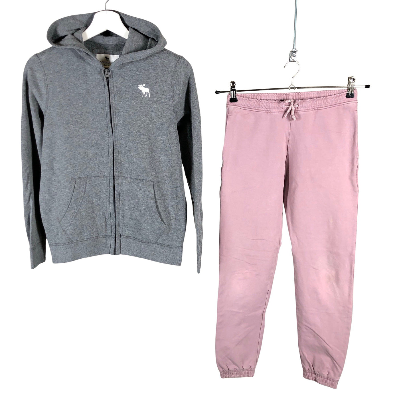 Unisex Abercrombie&Fitch - Hoodie, size 158 - 164 - Light pink (1)