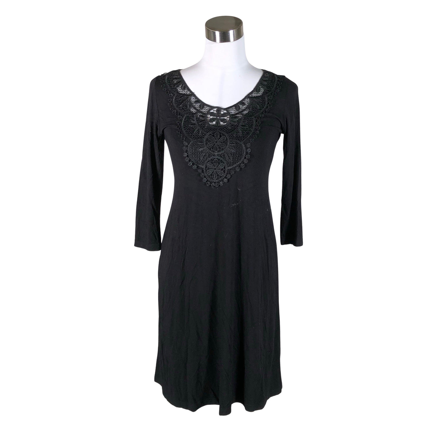 Unisex Muotikuu - Tricot dress, size 34 - Black (1)