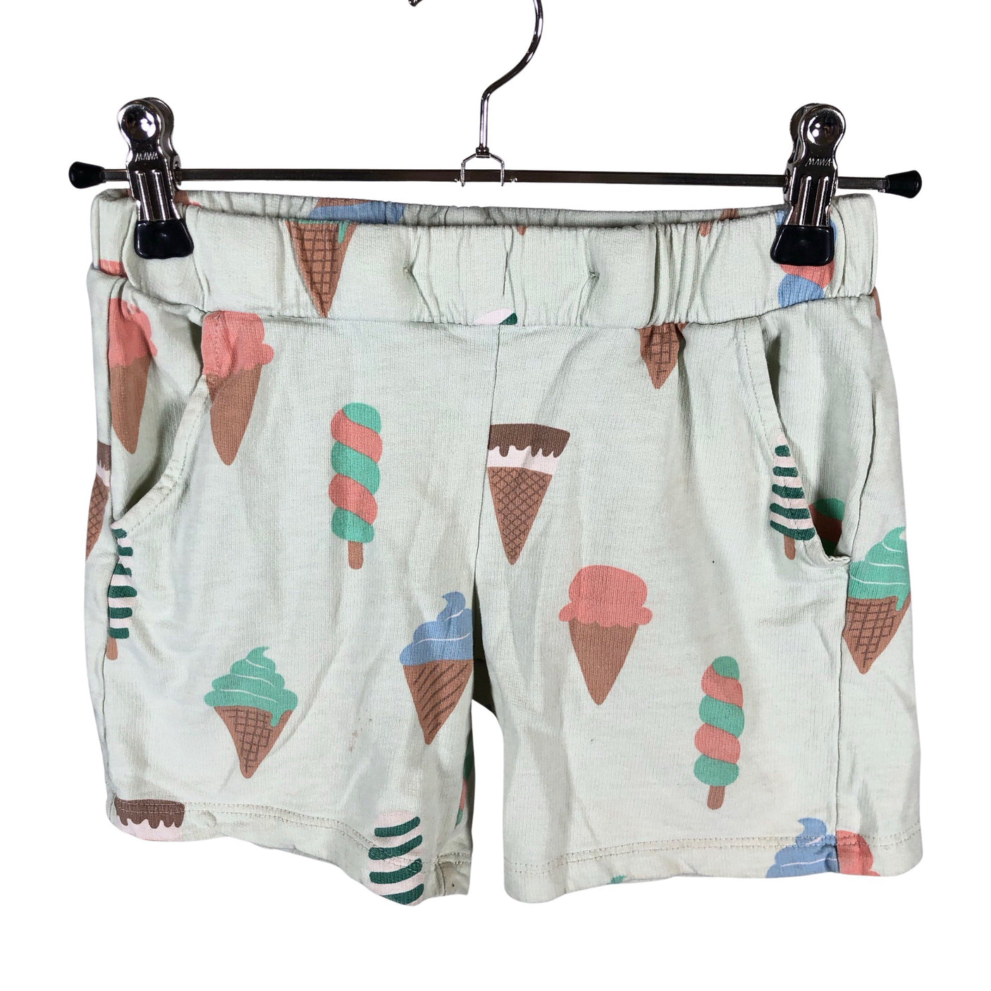 Unisex Lindex - Tricot shorts, size 122 - 128 - Green (1)